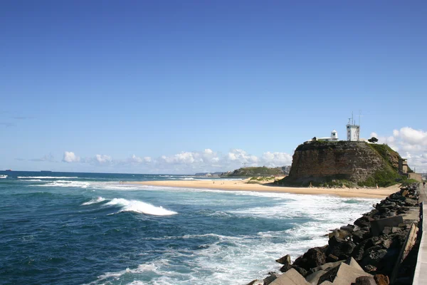 Nobbys Lighthouse - Newcastle Australia — Stock Photo, Image
