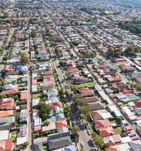 Luftaufnahme Einer Wohngegend Den Östlichen Vororten Von Sydney Sydney Australien Stockfoto