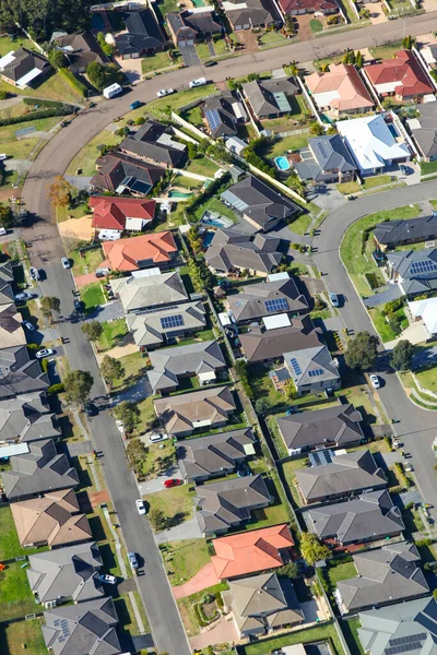 Aerial View Typical Australian Modern Subdivision Fletcher Newcastle Nsw Australia — стоковое фото