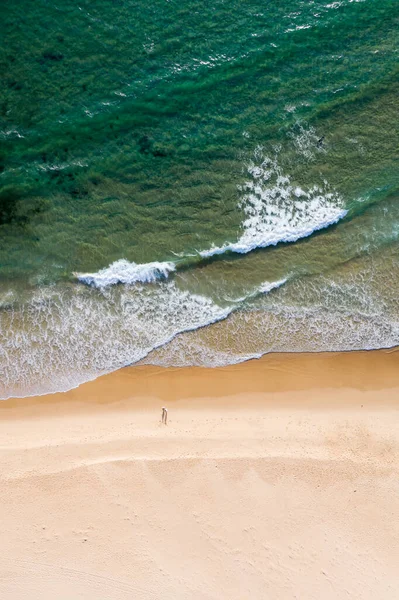 Vista Aérea Nobbys Beach Nsw Austrália Sobre Principais Praias Newcastle — Fotografia de Stock