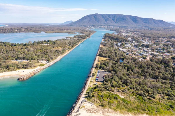 North Haven Ett Populärt Resmål Nordkusten Nsw Australien Fiske Älvsystemet — Stockfoto