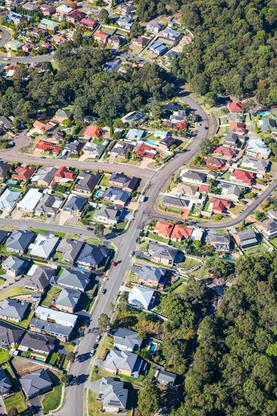 Letecký Pohled Typický Moderní Rezidenční Vývoj Newcastle Nsw Austrálie Stock Fotografie