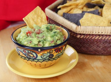 guacamole dip fişleri ile