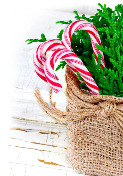 Christmas decoration on white background