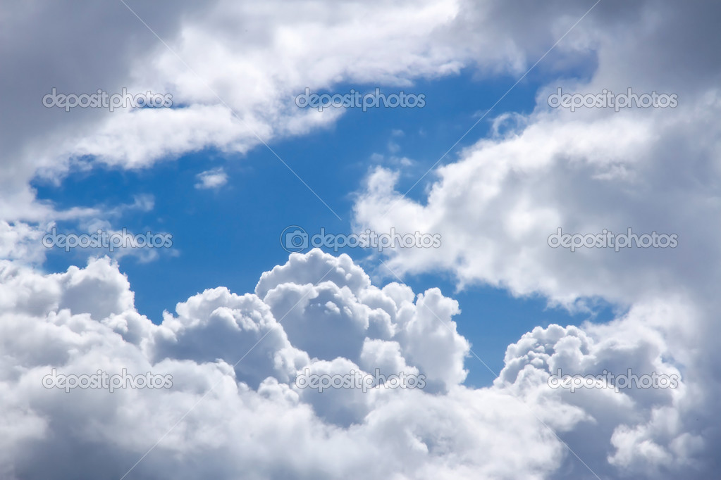 Blue sky with clouds