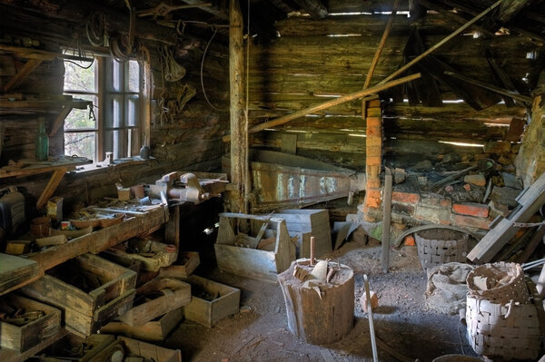 Old abandoned blacksmith�s shop