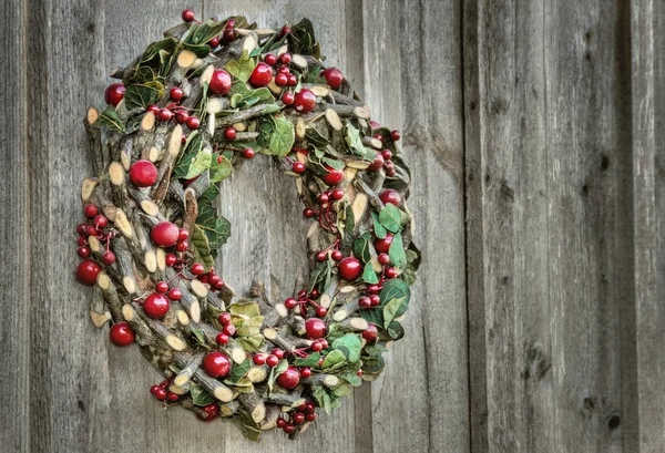 Jahrgangs-Adventskranz — Stockfoto