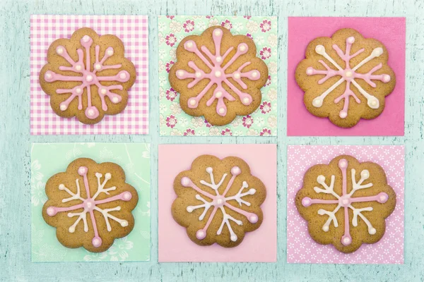 Ciasteczka z różowy lukier — Zdjęcie stockowe
