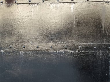 Metin veya resim için alanı olan Grunge siyah metal desen arkaplanı