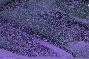 Kalın kıvırcık buzun kusursuz dokusu. Kış konsepti, don desenleri.