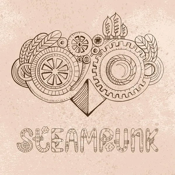Steampunk glasögon Royaltyfria illustrationer