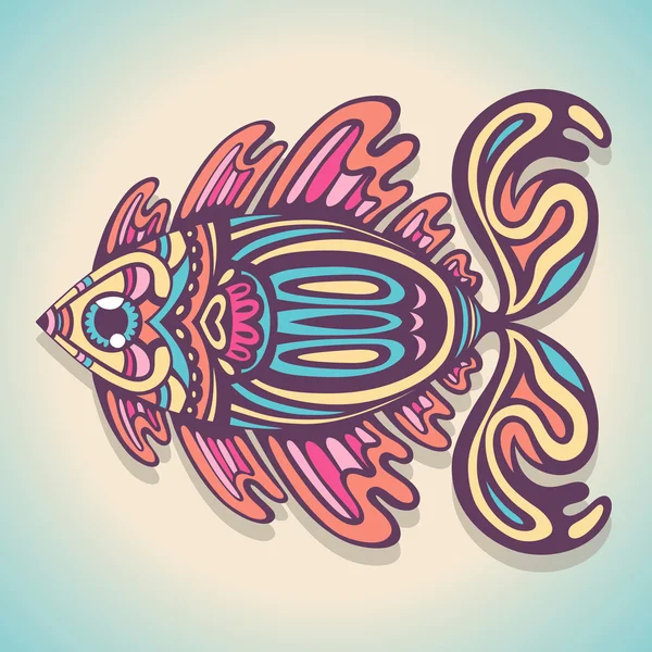Colored fish — Stock Vector