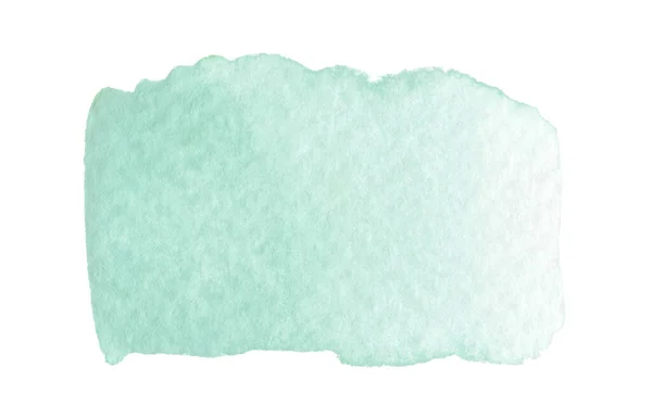 白い背景に紙の質感とトーングラデーションを持つ抽象的な水彩ライトブルーのブラシストローク — ストック写真