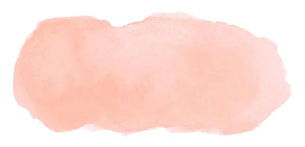 Stroke Kuas Cat Air Berwarna Merah Muda Abstrak Dengan Noda — Stok Foto