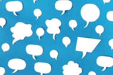 İnsanların boş düşünceleri olan bir broşürden soyut doku.