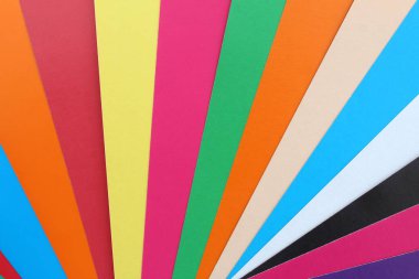 Bir fan biçiminde çok renkli arkaplan.