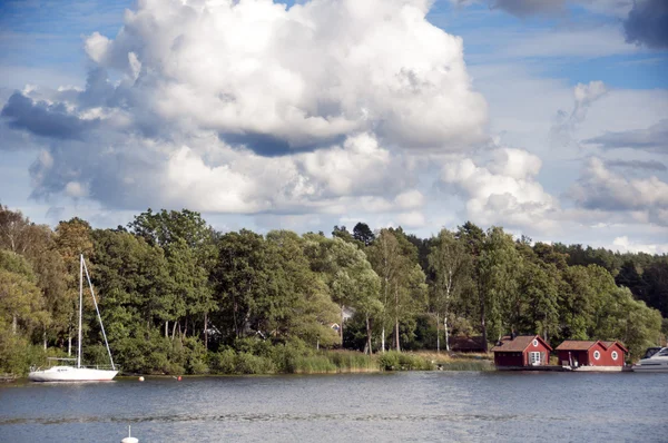 Swedish lakeside — Stock Photo, Image