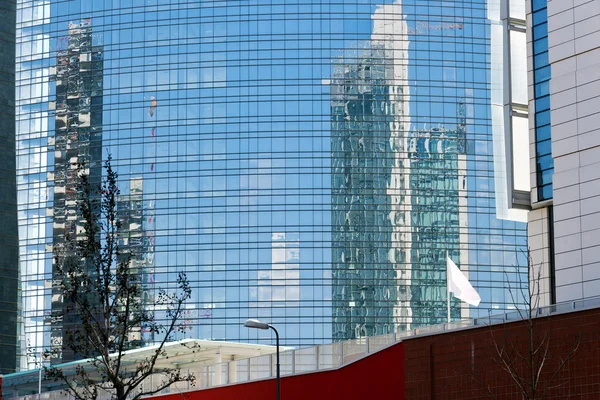 Modern buildings reflection — Stock Photo, Image