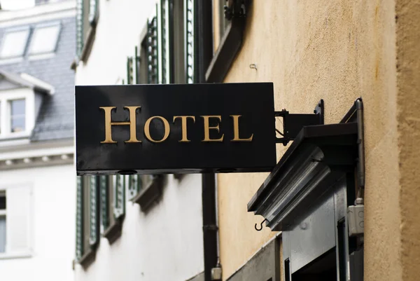 Hotelschild — Stockfoto