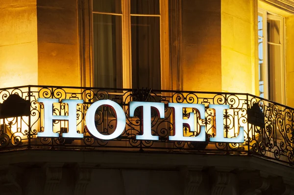 Hotelschild — Stockfoto