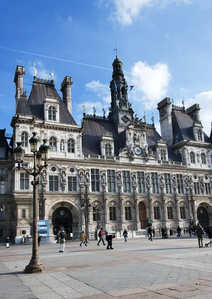Paris - rådhuset – stockfoto