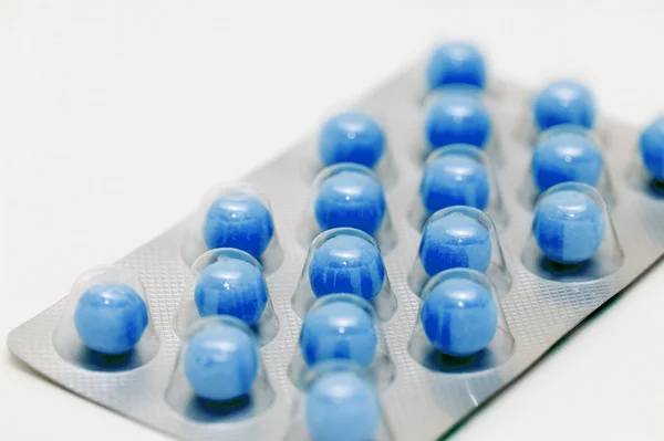 Blue pills — Stock Photo, Image