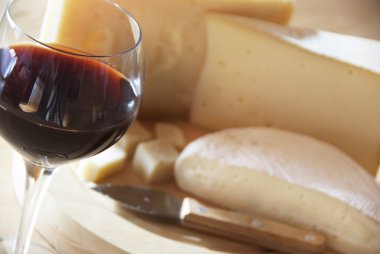 cheese and wine clipart