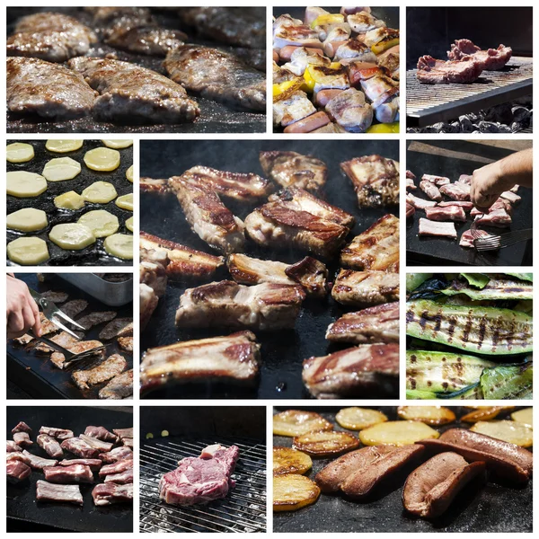 Collage barbecue — Foto Stock