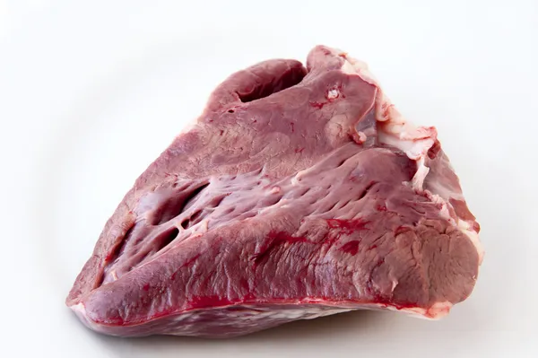 Raw beef heart - meat — Stock Photo, Image