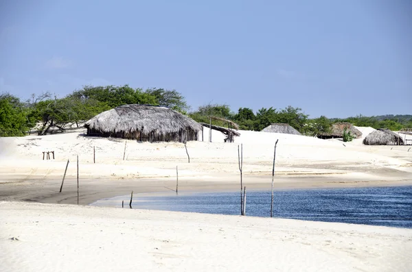 Pueblo de pescadores en Jericoacoara, Brasil — Foto de Stock