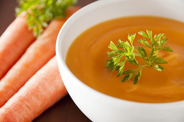 Sopa de cenoura — Fotografia de Stock