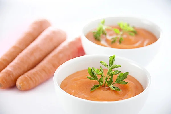 Sopa de cenoura — Fotografia de Stock