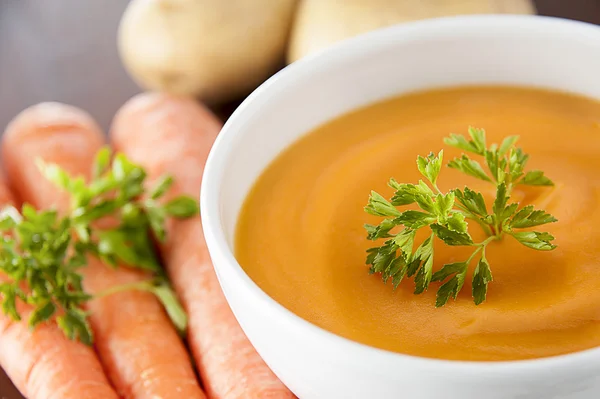 Sopa de zanahorias — Foto de Stock