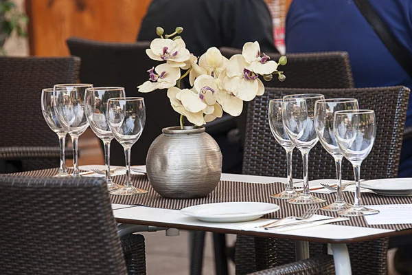 Restaurant Tafel — Stockfoto