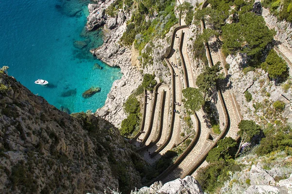 Capri eiland, via krupp — Stockfoto