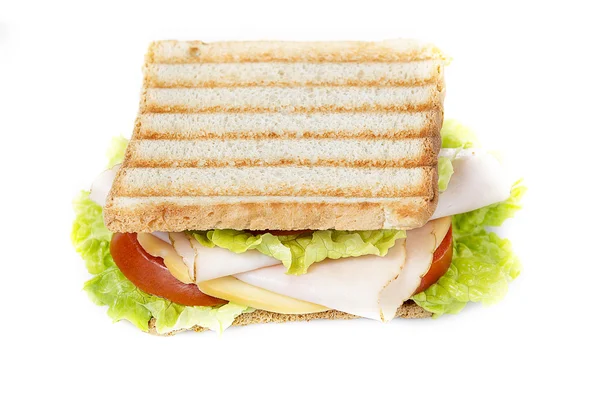 Sandwich on white — Stock Photo, Image