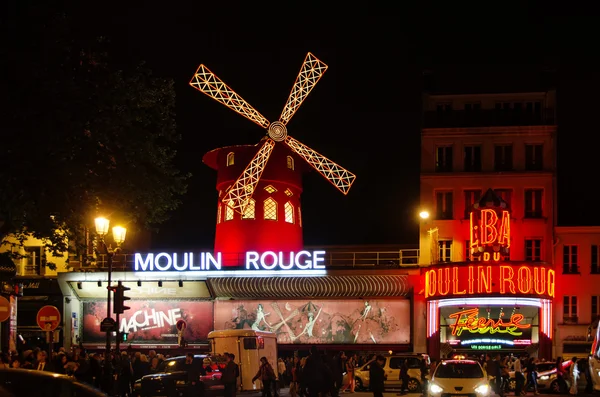 Μουλέν Ρουζ - Παρίσι Εικόνα Αρχείου