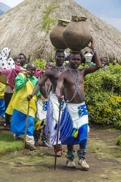 Törzsi szertartás - Ruanda Stock Kép