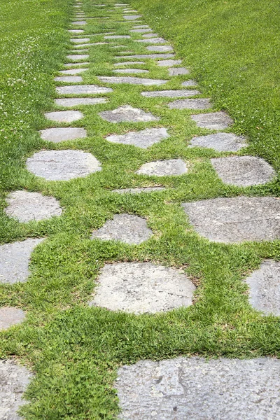 O caminho no jardim Fotos De Bancos De Imagens