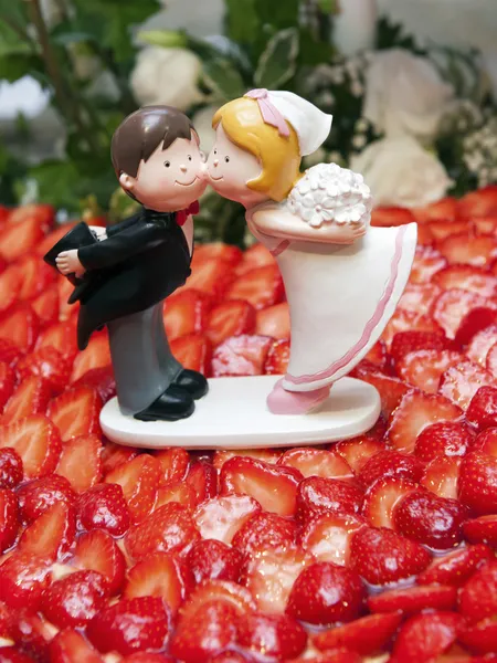 Wedding cake figurines — Stock Photo, Image