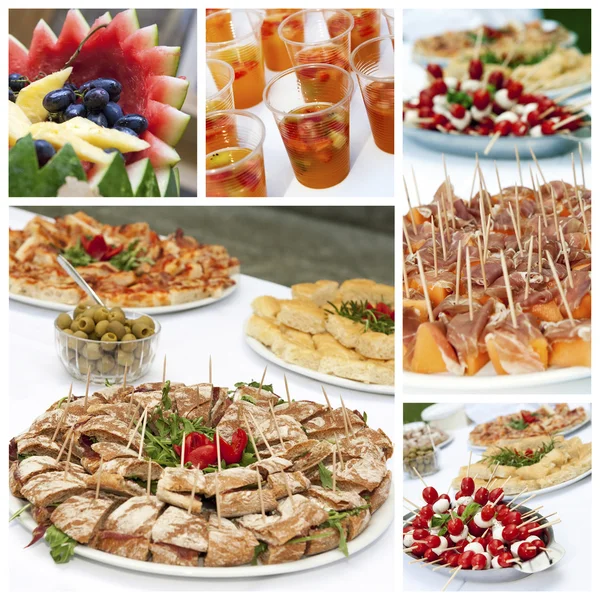Appetizers collage — Stock Photo, Image