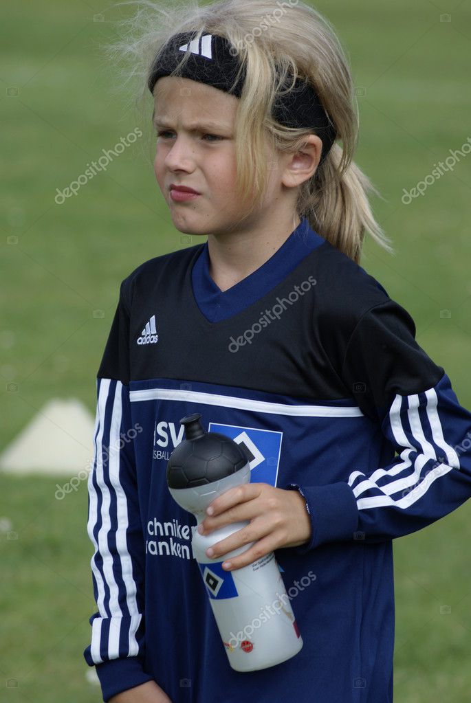 Junge Fußball Mädchen aus Hamburger Sportverein (Hsv Junge Fußball Mädchen aus Hamburger Sportverein (Hsv