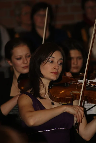 El violinista en concierto —  Fotos de Stock