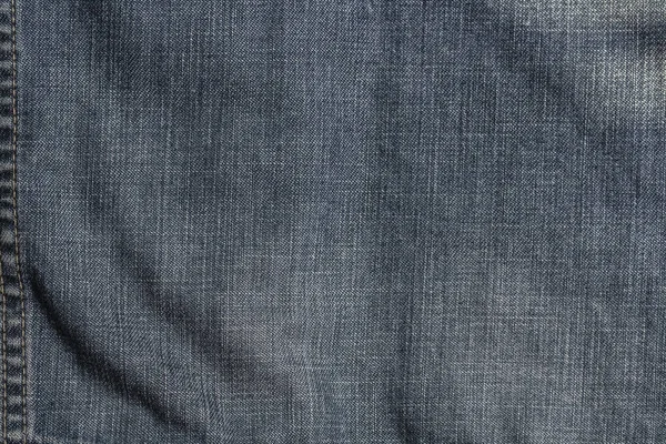 Denim Fabric Blue Color Texture Fabric Visible — ストック写真