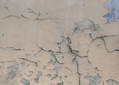 Çatlak ve aşınmalı eski bir duvarın dokusu