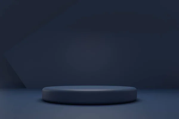 Cylindrisk Abstrakt Minimal Scen Med Geometrisk Plattform — Stockfoto
