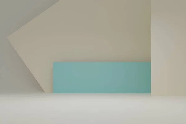 Soyut minimalist arka plan, geometrik şekiller ve katı renkler. Pankartlar ve tasarımlar için uygun. Modern tasarım. Metin için yer.
