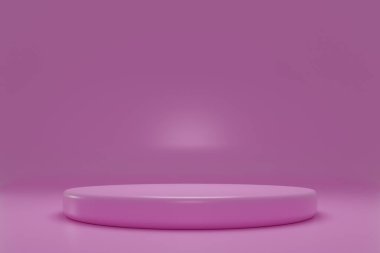 Podyum 3d sahne kaidesi veya ürün sunumu için platform. 3D tasvir. Somut arkaplanda soyut vektör sahnesi. 