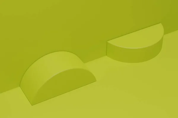 Premium Sockeldisplay Zur Produktpräsentation Auf Pastellfarbenem Hintergrund — Stockfoto