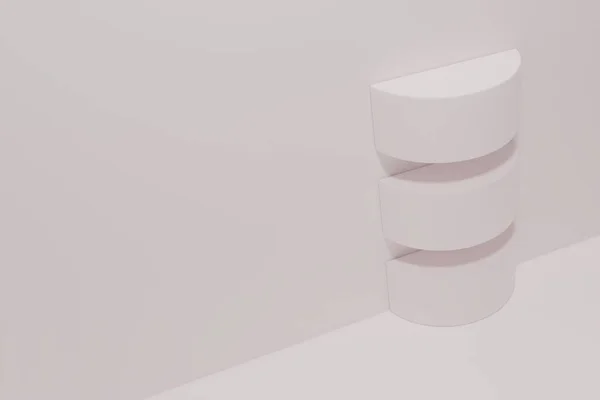 Pastel arkaplan üzerinde ürün sunumu için özel kaide görüntüsü